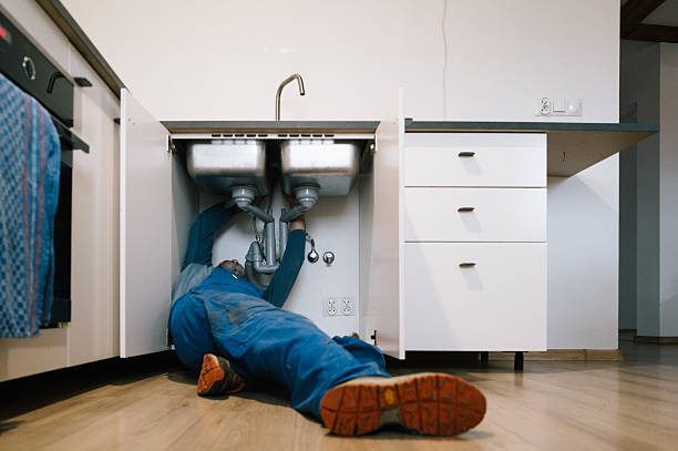 Professional Drain Cleaning technician working in Belle Center, OH